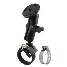 RAM-B-108 - Double Ball Strap Hose Clamp Mount with Round Plate