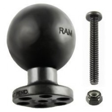 RAP-395T-BCU универсальный шар RAM® 38 мм (1,5") с круглой площадкой и отверстием для крепления 