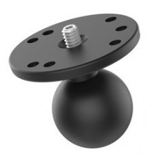 RAM-202A - Ball Adapter with Round Plate and 1/4″-20 Threaded Stud